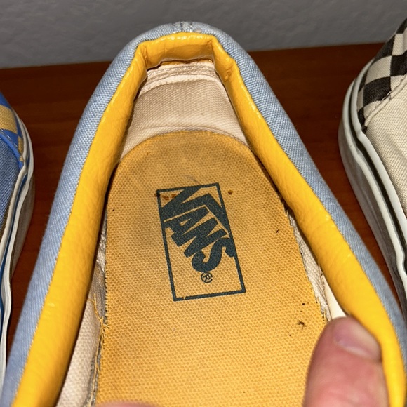 Two pair of vintage Vans Slip on Chekerboard shoes, men’s size US 11 - Picture 11 of 12